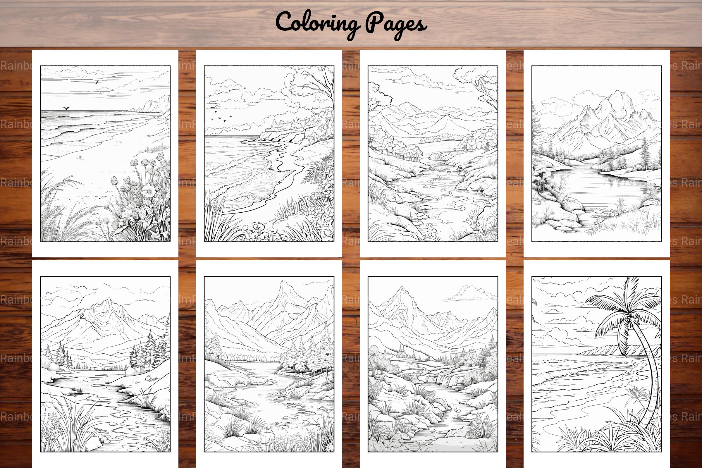 Nature Coloring Book - CraftNest - Digital Crafting and Art