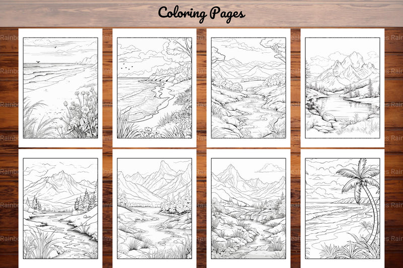 Nature Coloring Book - CraftNest - Digital Crafting and Art