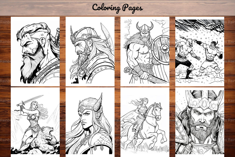 Viking Coloring Book - CraftNest - Digital Crafting and Art