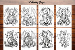 Dragons Coloring Book - CraftNest - Digital Crafting and Art