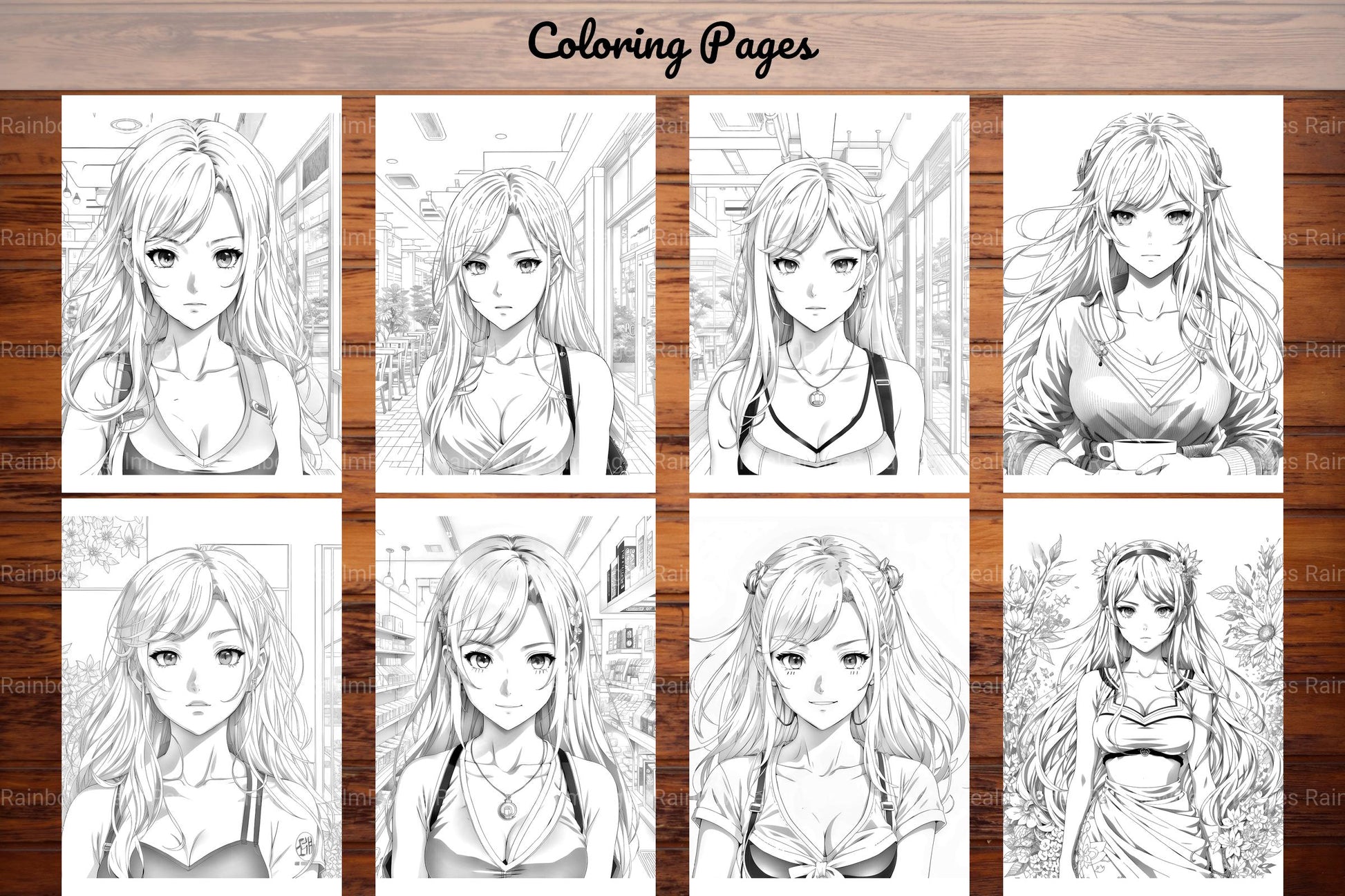 Anime Girls Coloring Pages - CraftNest - Digital Crafting and Art