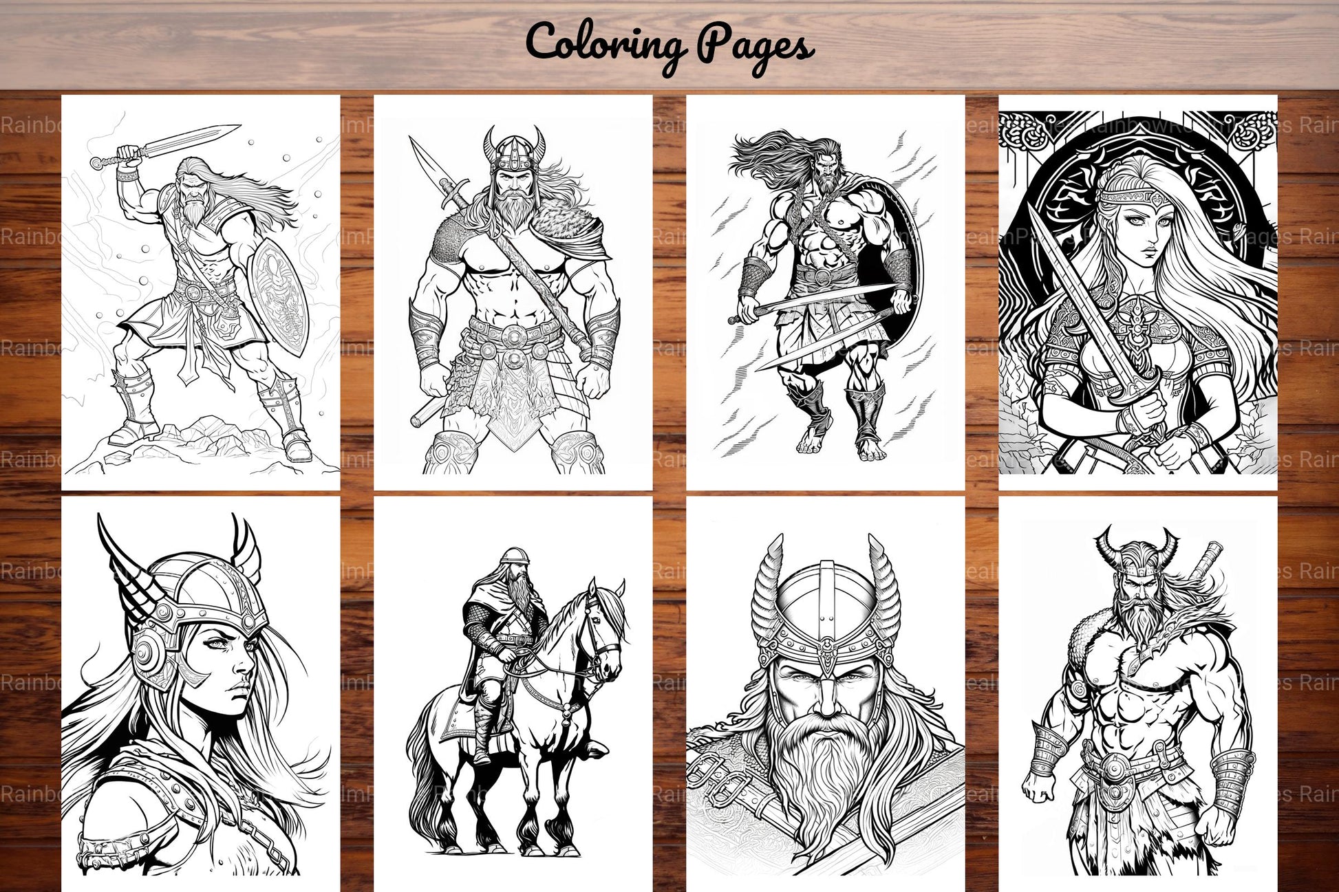 Viking Coloring Book - CraftNest - Digital Crafting and Art