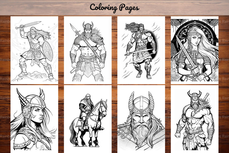 Viking Coloring Book - CraftNest - Digital Crafting and Art