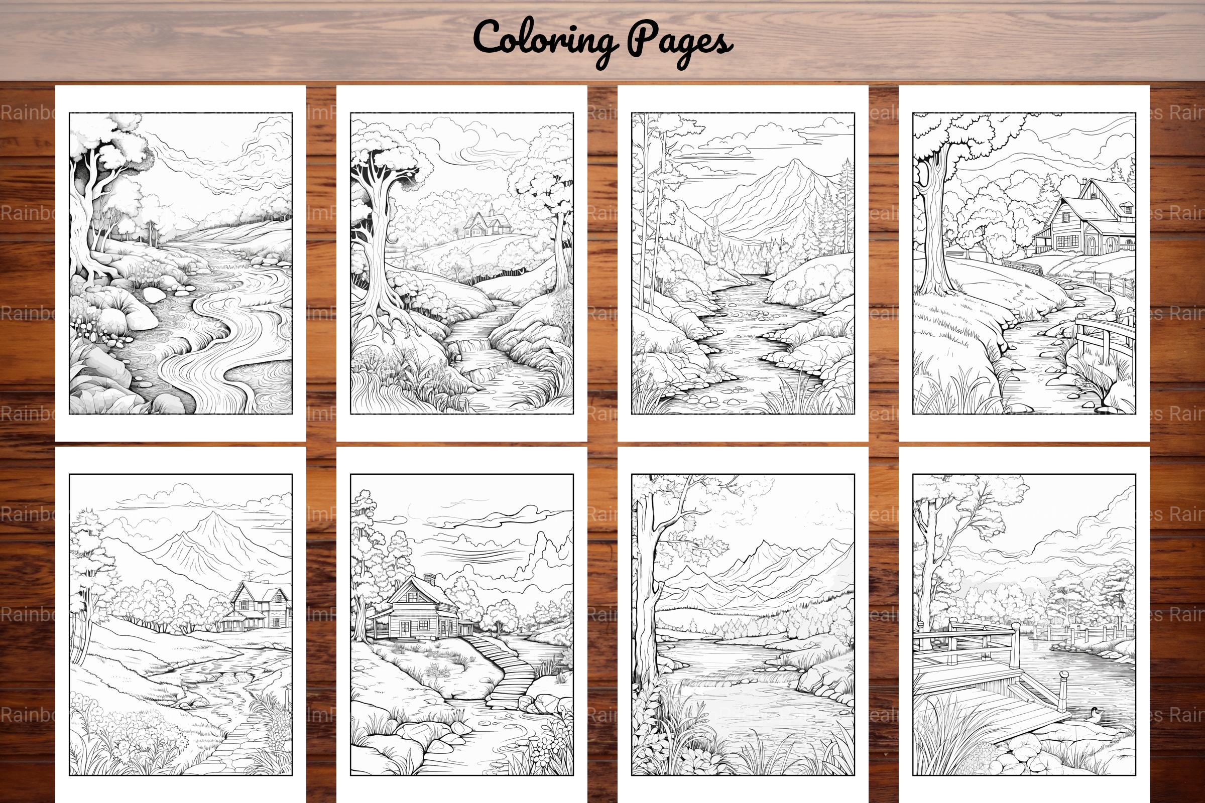 Nature Coloring Book - CraftNest - Digital Crafting and Art