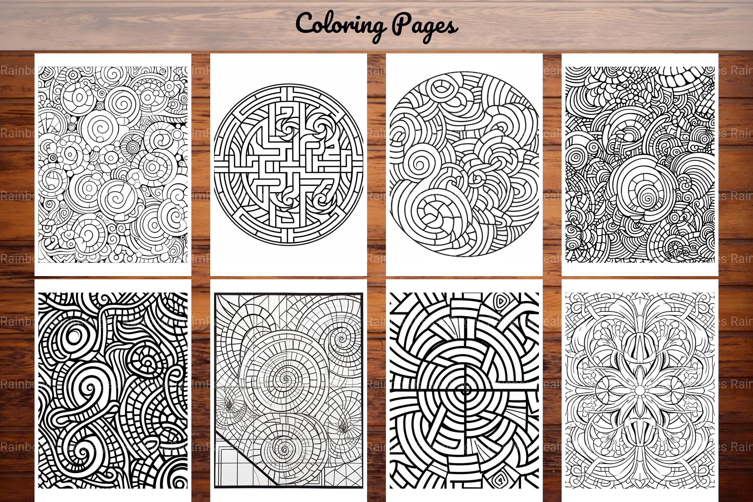 Geometric Coloring Book - CraftNest - Digital Crafting and Art