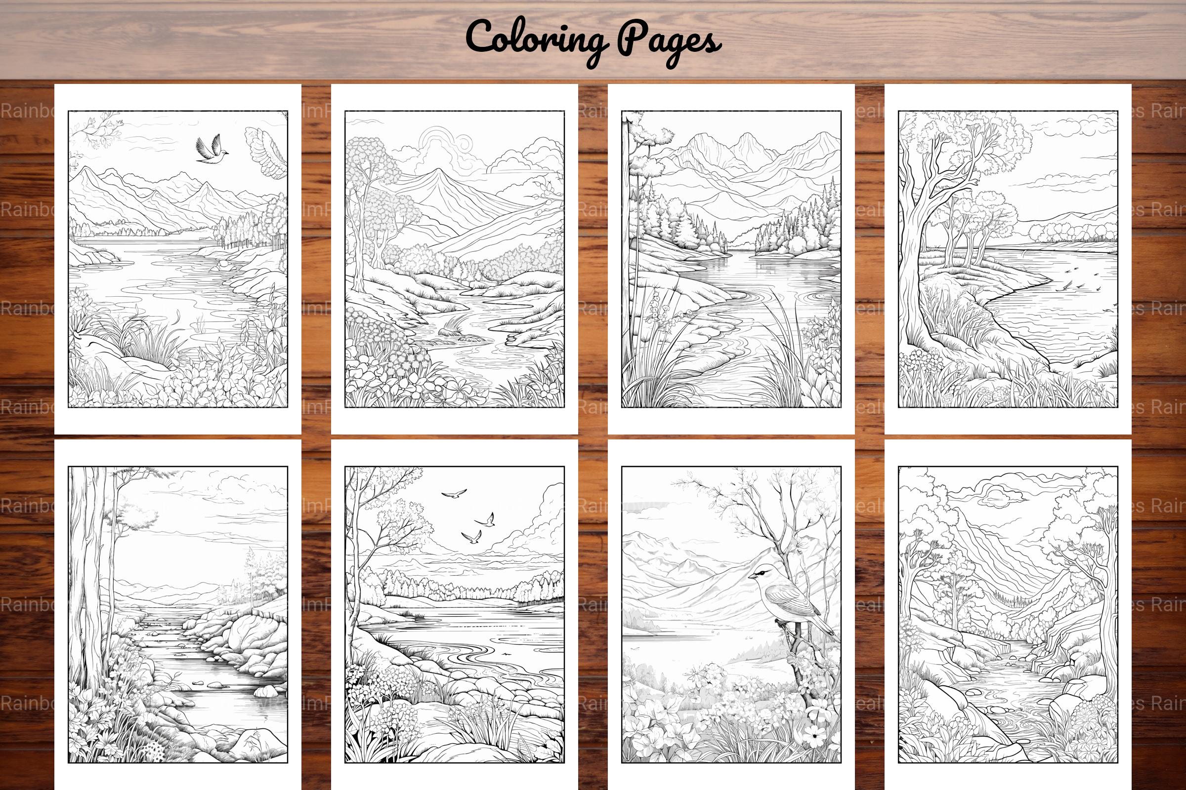 Nature Coloring Book - CraftNest - Digital Crafting and Art