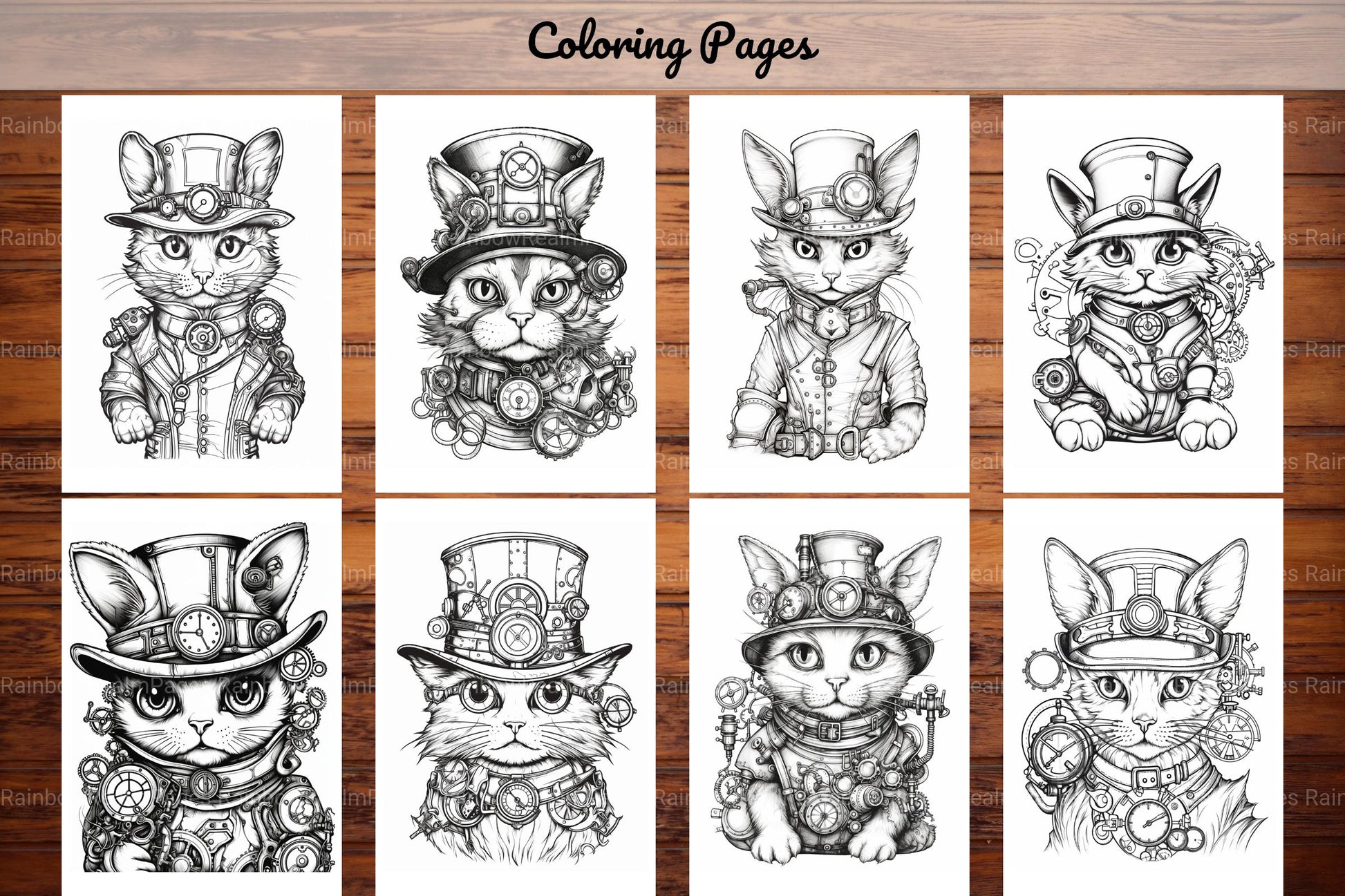 Cats Coloring Book - CraftNest - Digital Crafting and Art