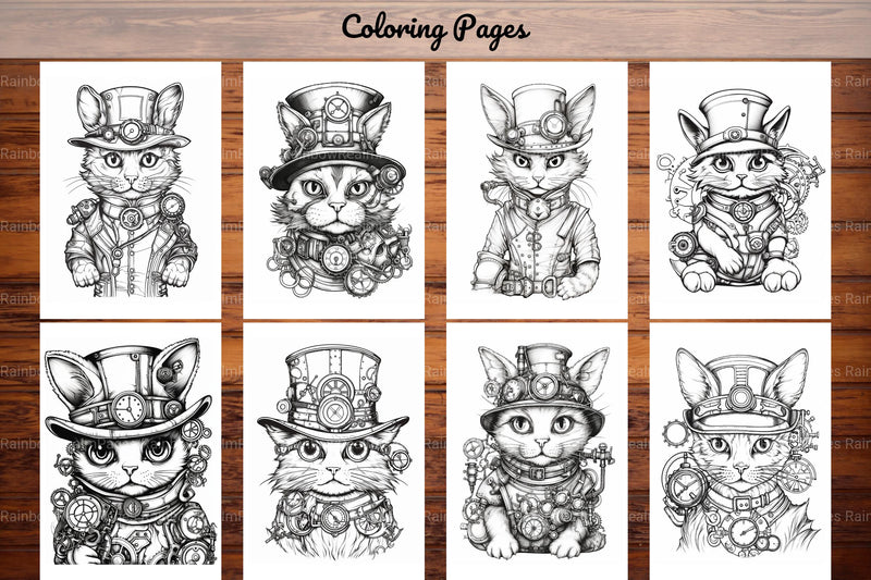 Cats Coloring Book - CraftNest - Digital Crafting and Art
