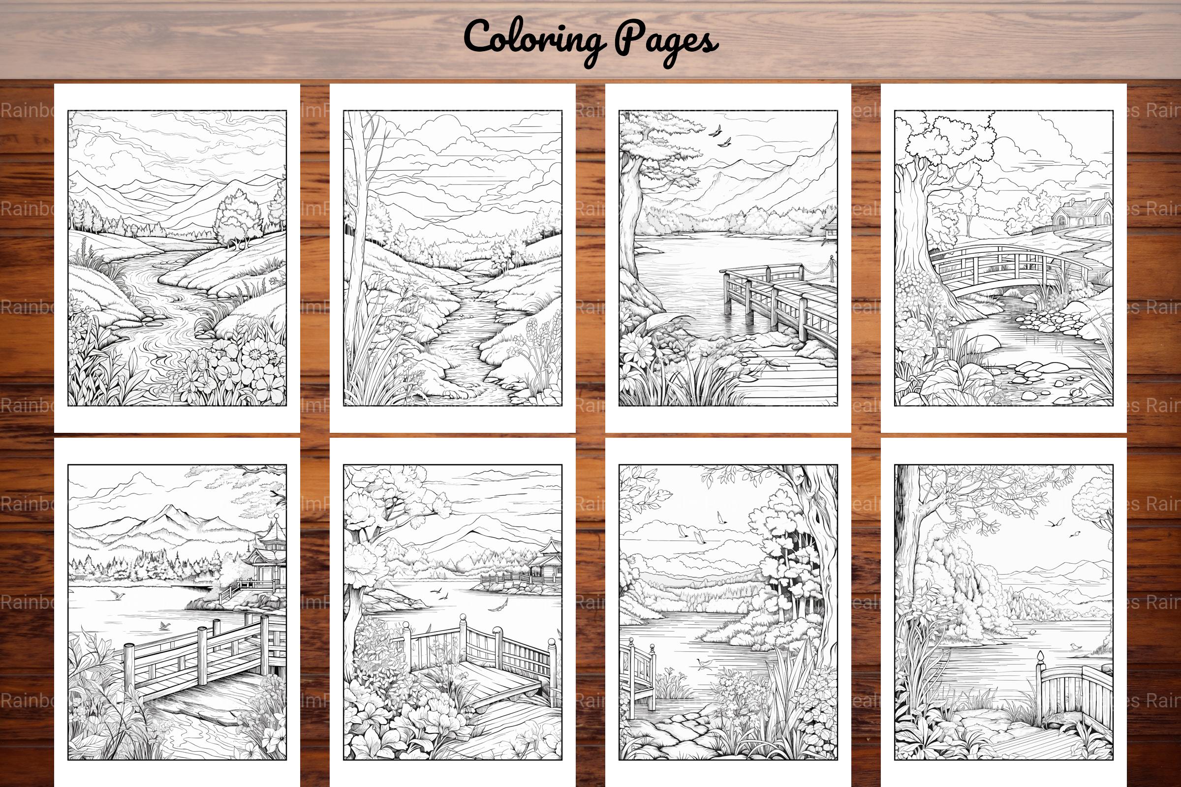 Nature Coloring Book - CraftNest - Digital Crafting and Art