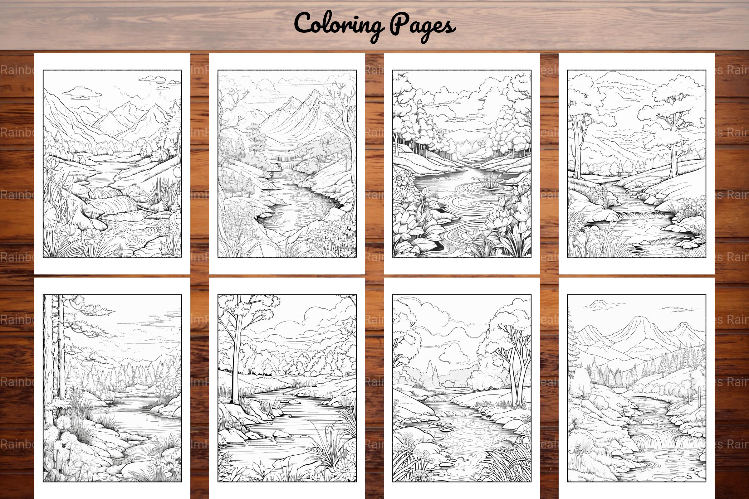 Nature Coloring Book - CraftNest - Digital Crafting and Art