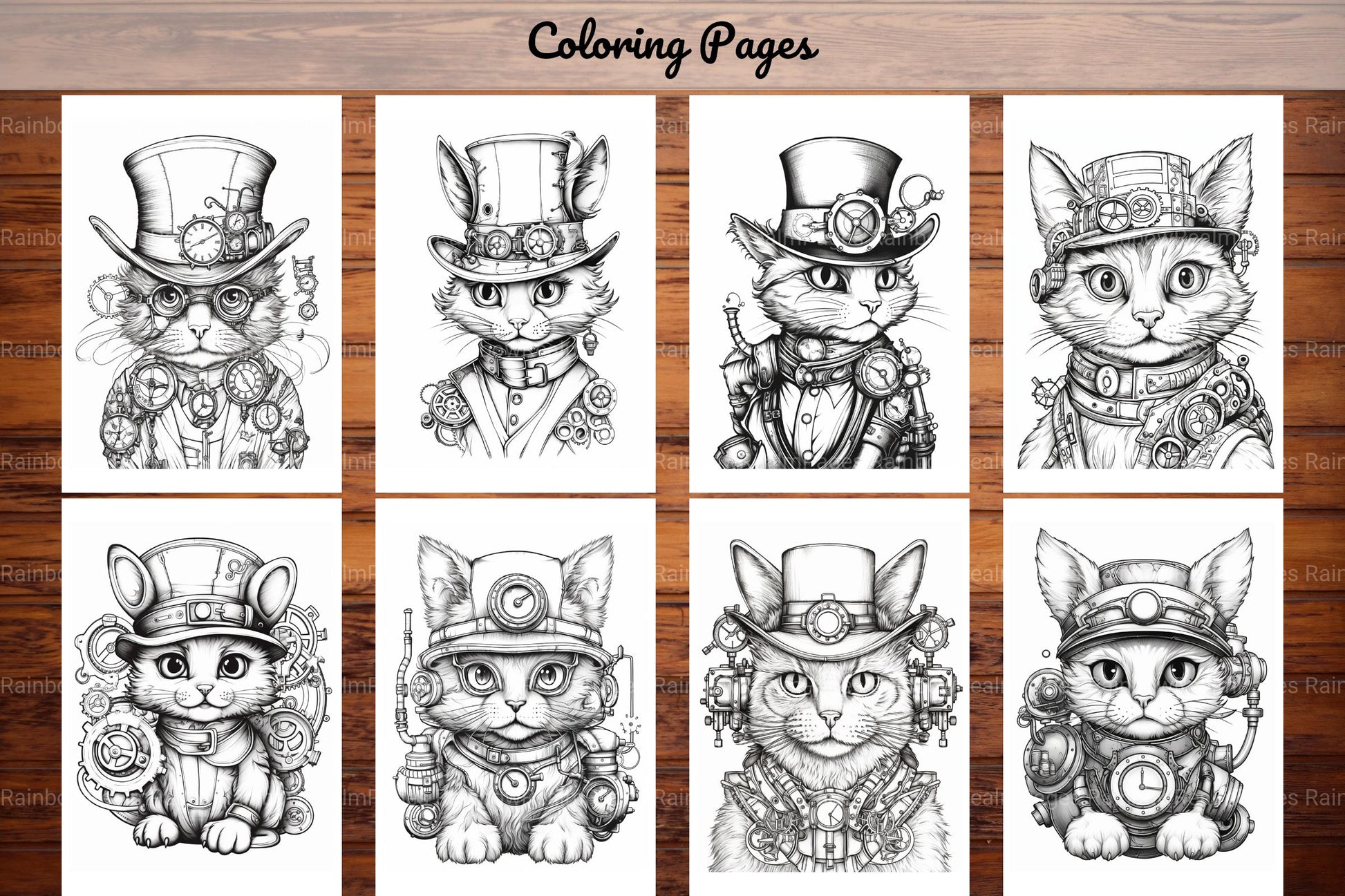 Cats Coloring Book - CraftNest - Digital Crafting and Art