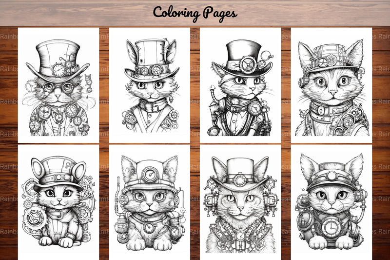 Cats Coloring Book - CraftNest - Digital Crafting and Art
