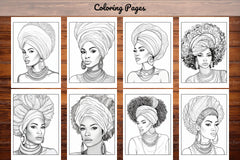 100 African Black Woman Coloring Book - CraftNest - Digital Crafting and Art