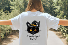 Black Cat Witch Hat Halloween Clipart Bundle - CraftNest - Digital Crafting and Art