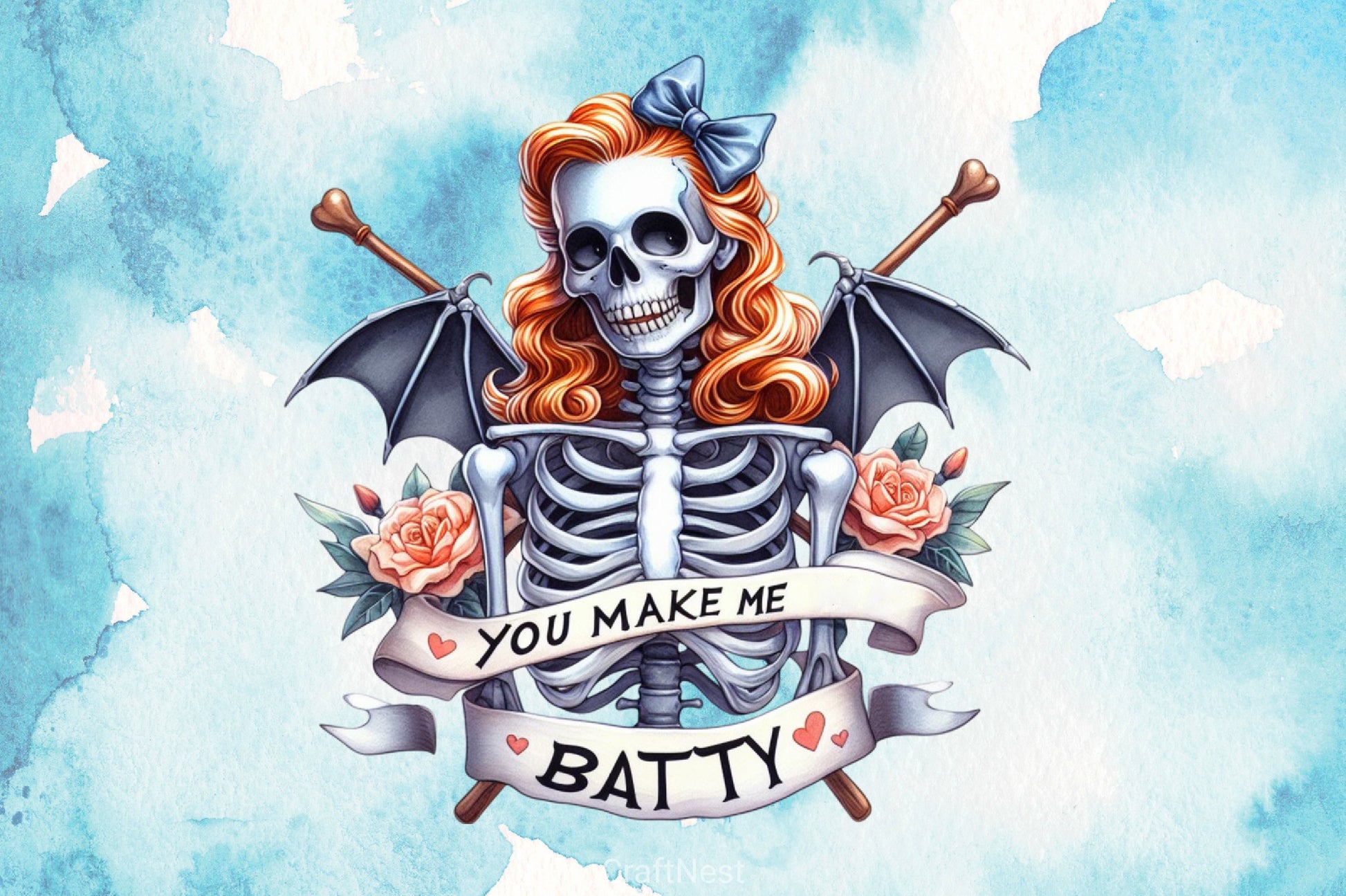 You Make Me Batty Clipart Bundle - CraftNest - Digital Crafting and Art