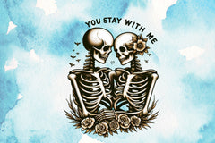 You Stay With Me Skeleton Clipart Bundle - CraftNest - Digital Crafting and Art