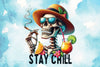 Stay Chill Skeleton Clipart Bundle 2