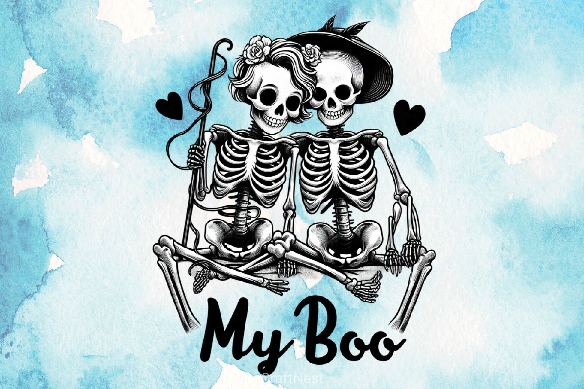 My Boo Skeleton Clipart Bundle - CraftNest - Digital Crafting and Art