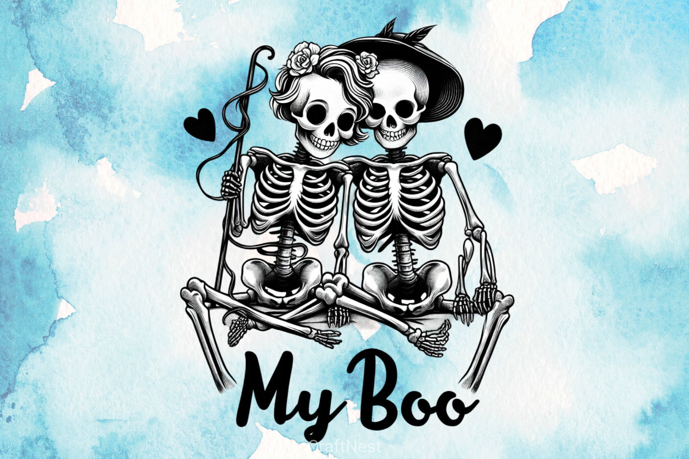 My Boo Skeleton Clipart Bundle - CraftNest - Digital Crafting and Art