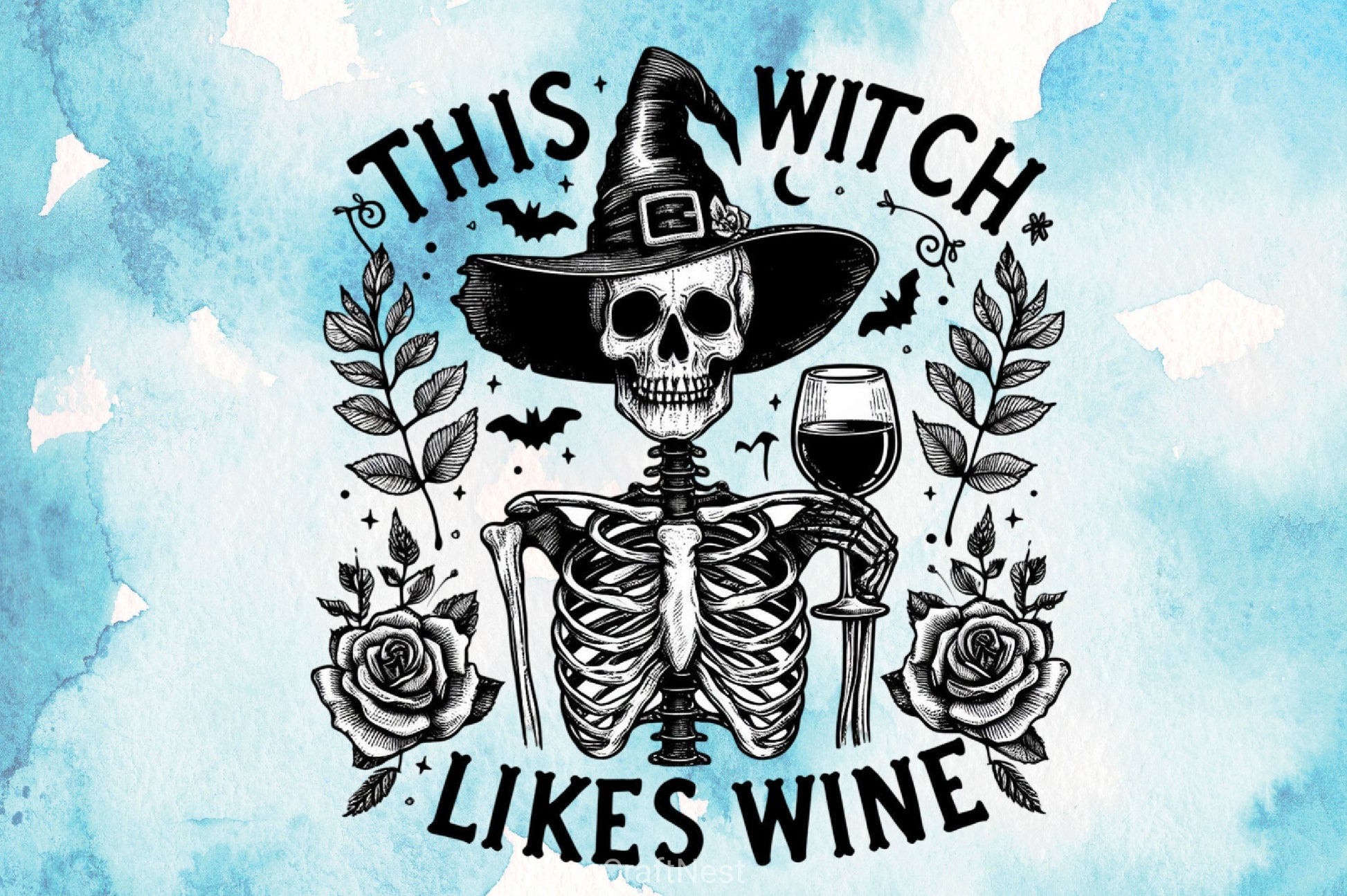 Witch & Skeleton Clipart Bundle - CraftNest - Digital Crafting and Art