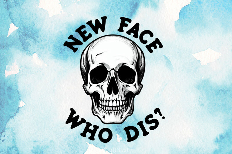 New Face Skeleton Clipart Bundle - CraftNest - Digital Crafting and Art