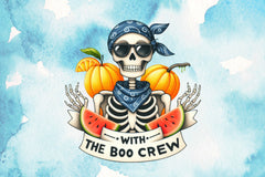 Boo Crew Skeleton Clipart Bundle 2 - CraftNest - Digital Crafting and Art