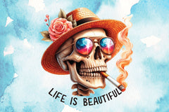 Life Is Beautiful Skeleton Clipart Bundle - CraftNest - Digital Crafting and Art