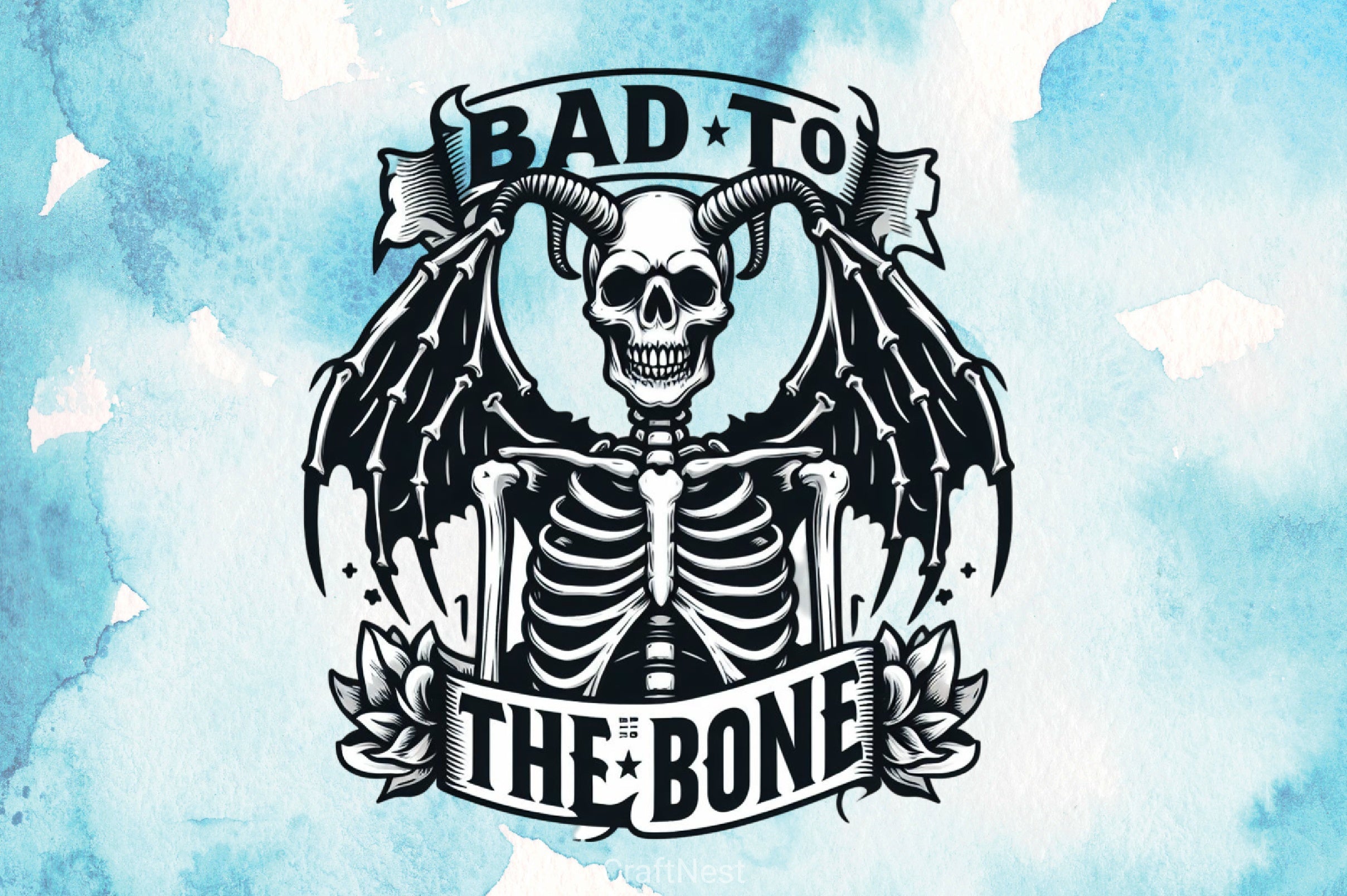 Bad To The Bone Clipart Bundle - CraftNest - Digital Crafting and Art