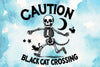 Caution Black Cat Clipart Bundle