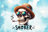 Smoker Skeleton Clipart Bundle