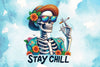 Stay Chill Skeleton Clipart Bundle 1