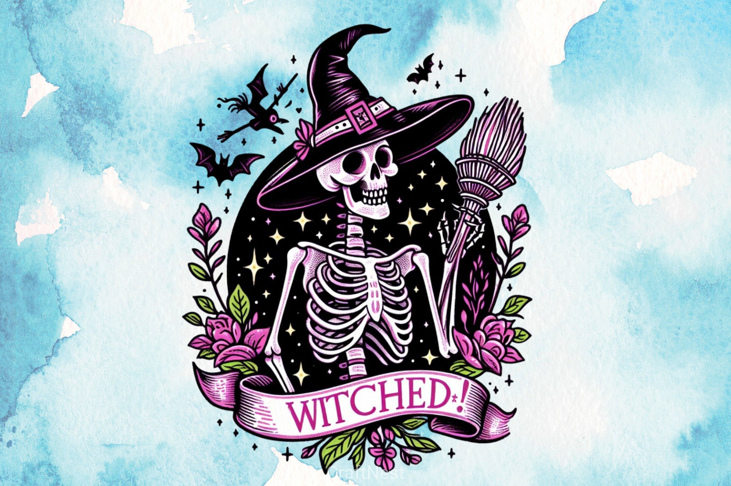 Witched Skeleton Clipart Bundle - CraftNest - Digital Crafting and Art