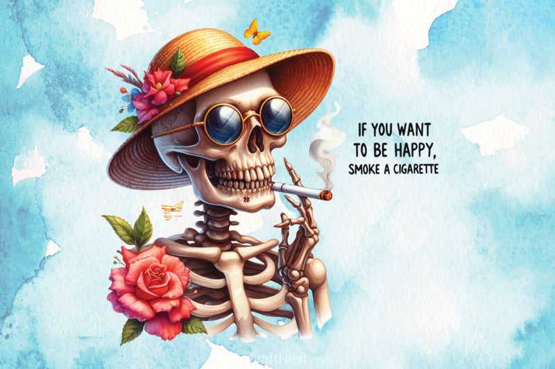Happy Cigarette Clipart Bundle - CraftNest - Digital Crafting and Art