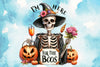 I'm Here For The Boos Skeleton Clipart Bundle 5
