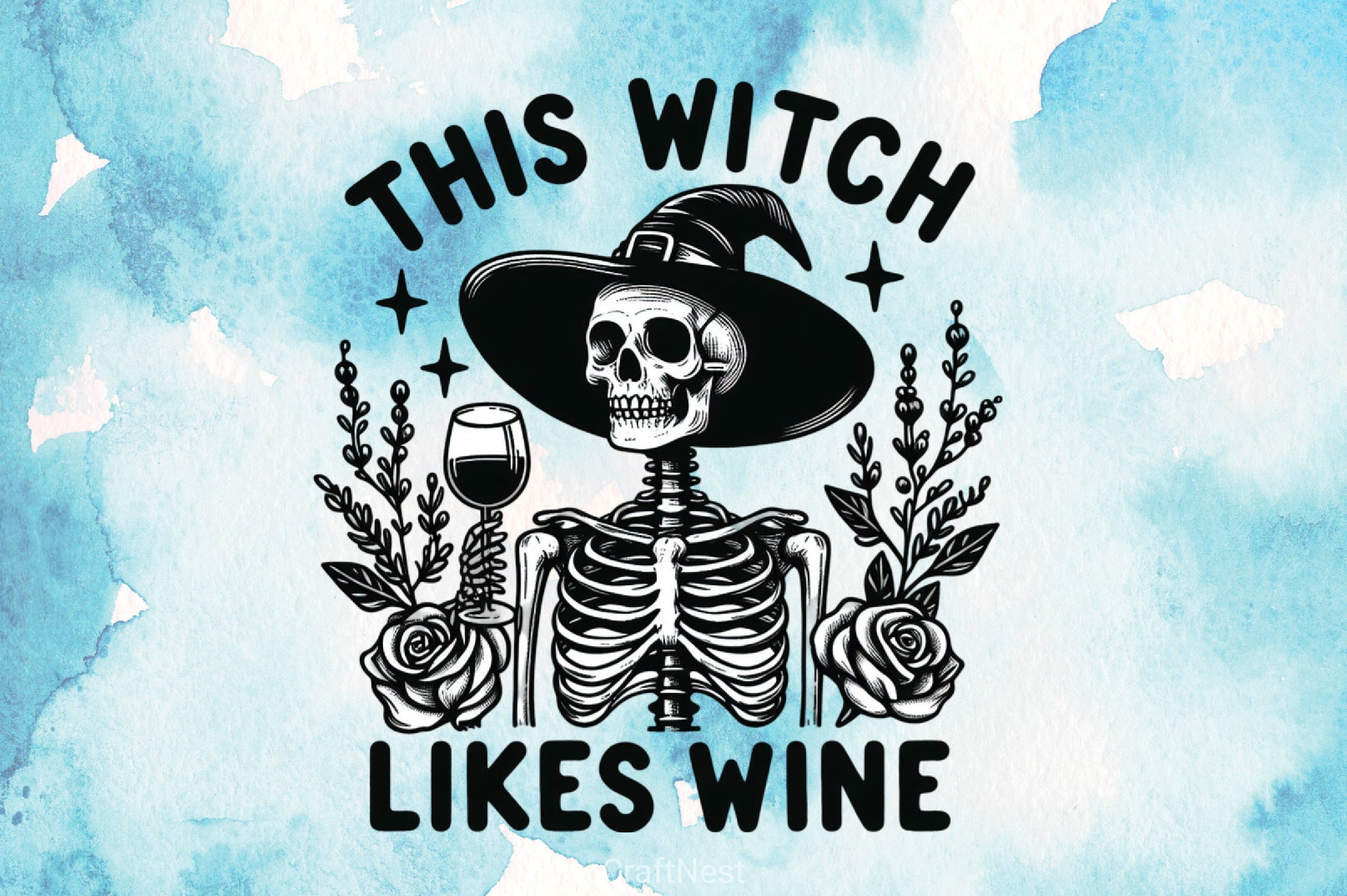 Witch & Skeleton Clipart Bundle 1 - CraftNest - Digital Crafting and Art