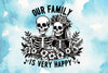 Happy Skeleton Family Clipart Bundle