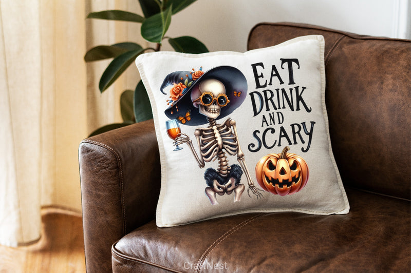 Eat Drink Scary Clipart Bundle - CraftNest - Digital Crafting and Art
