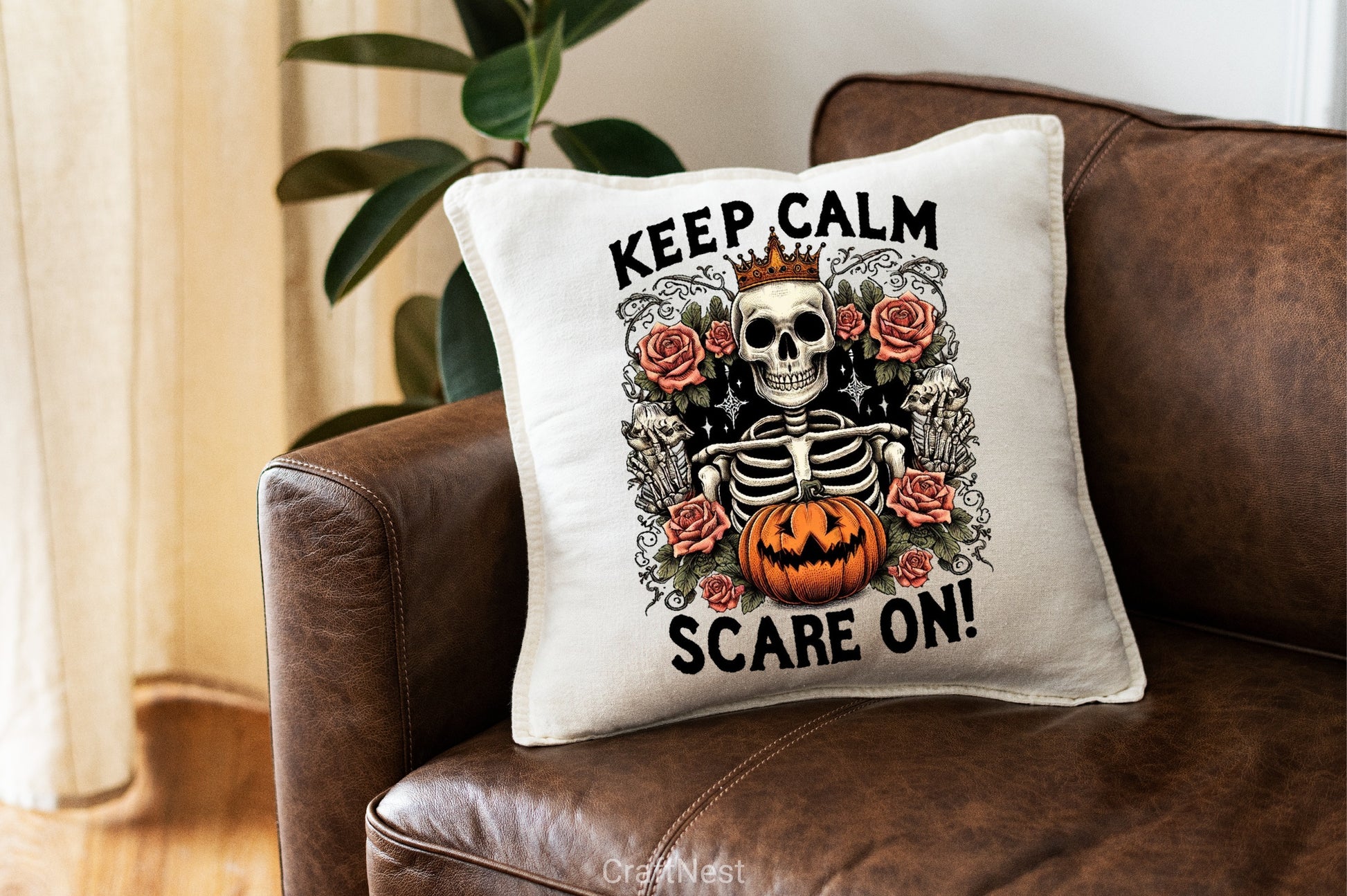Keep Calm Scare On Skeleton Clipart Bundle - CraftNest - Digital Crafting and Art