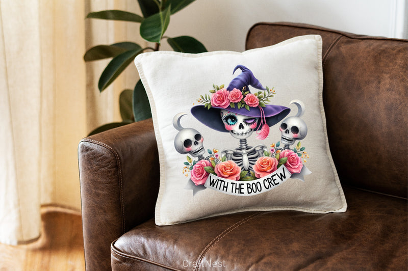 Boo Crew Skeleton Clipart Bundle - CraftNest - Digital Crafting and Art