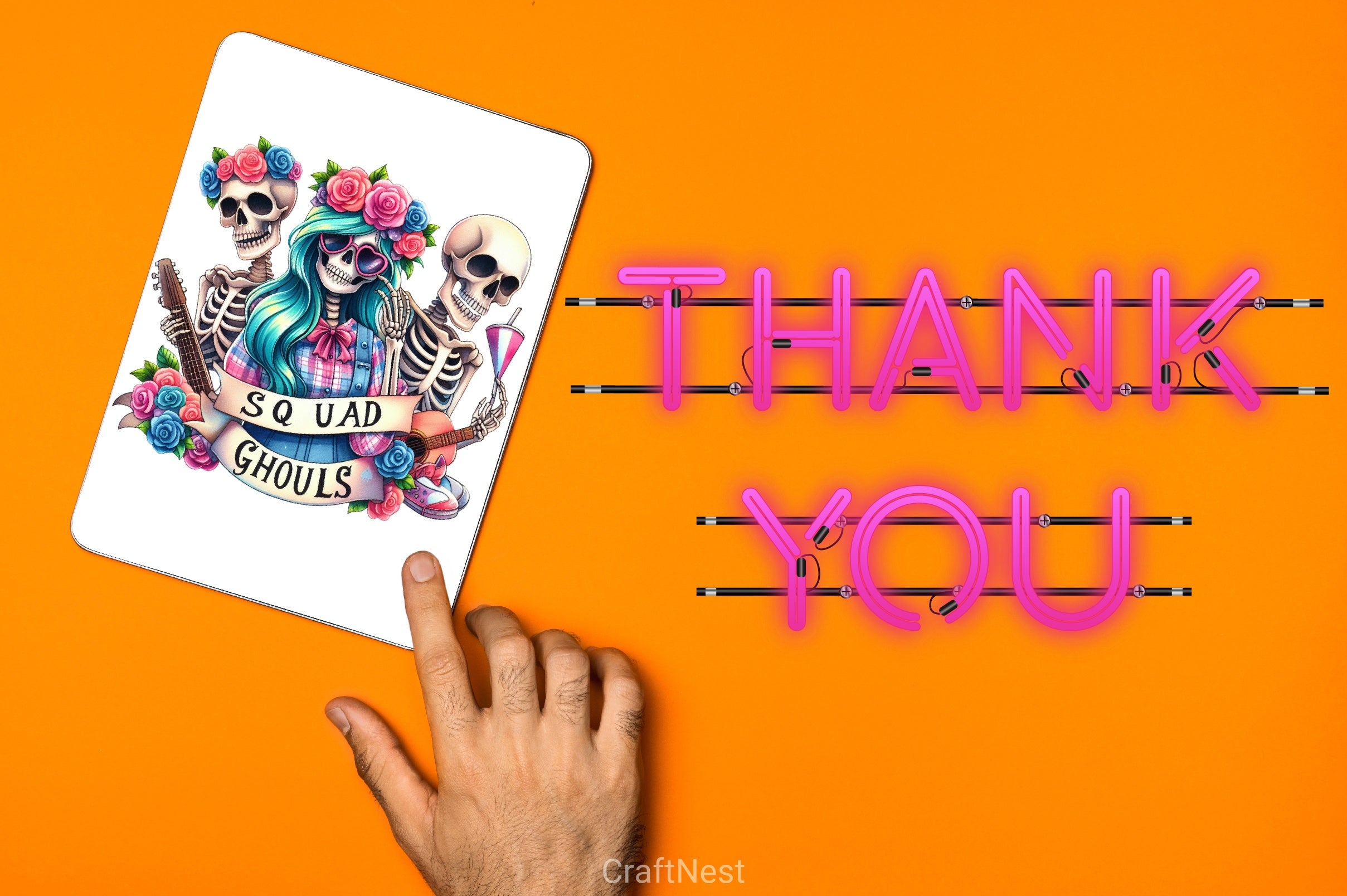 Squad Ghouls Skeleton Clipart Bundle - CraftNest - Digital Crafting and Art