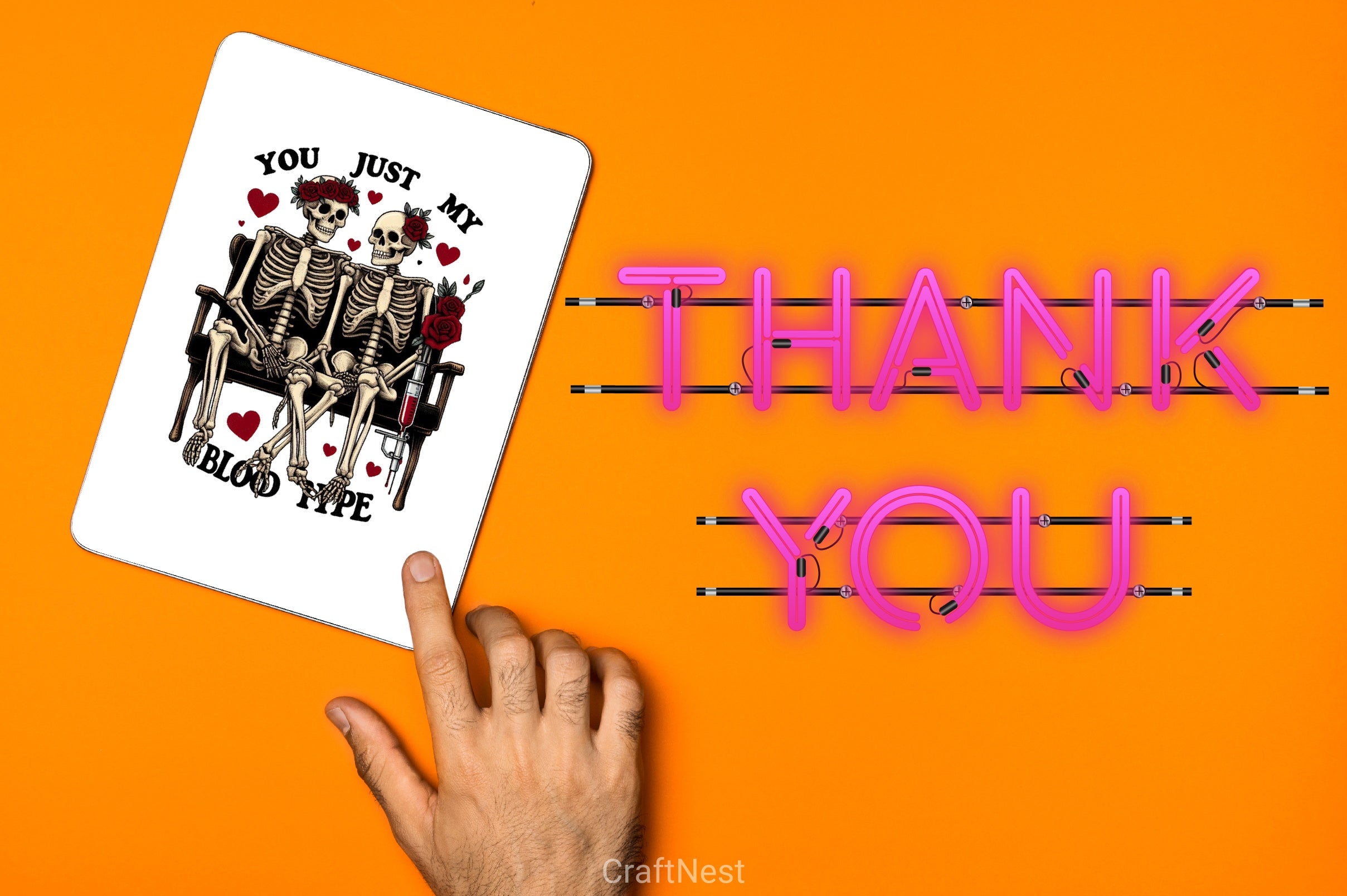 Blood Type Skeleton Clipart Bundle - CraftNest - Digital Crafting and Art