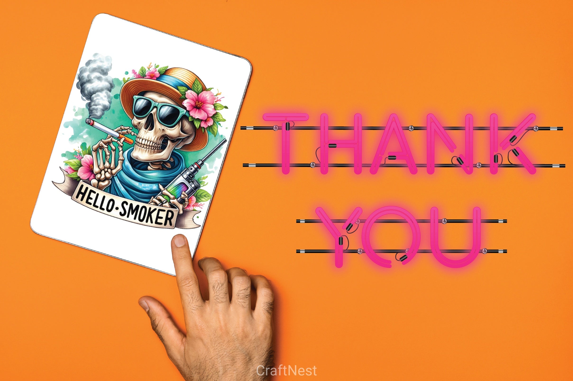 Hello Smoker Clipart Bundle - CraftNest - Digital Crafting and Art