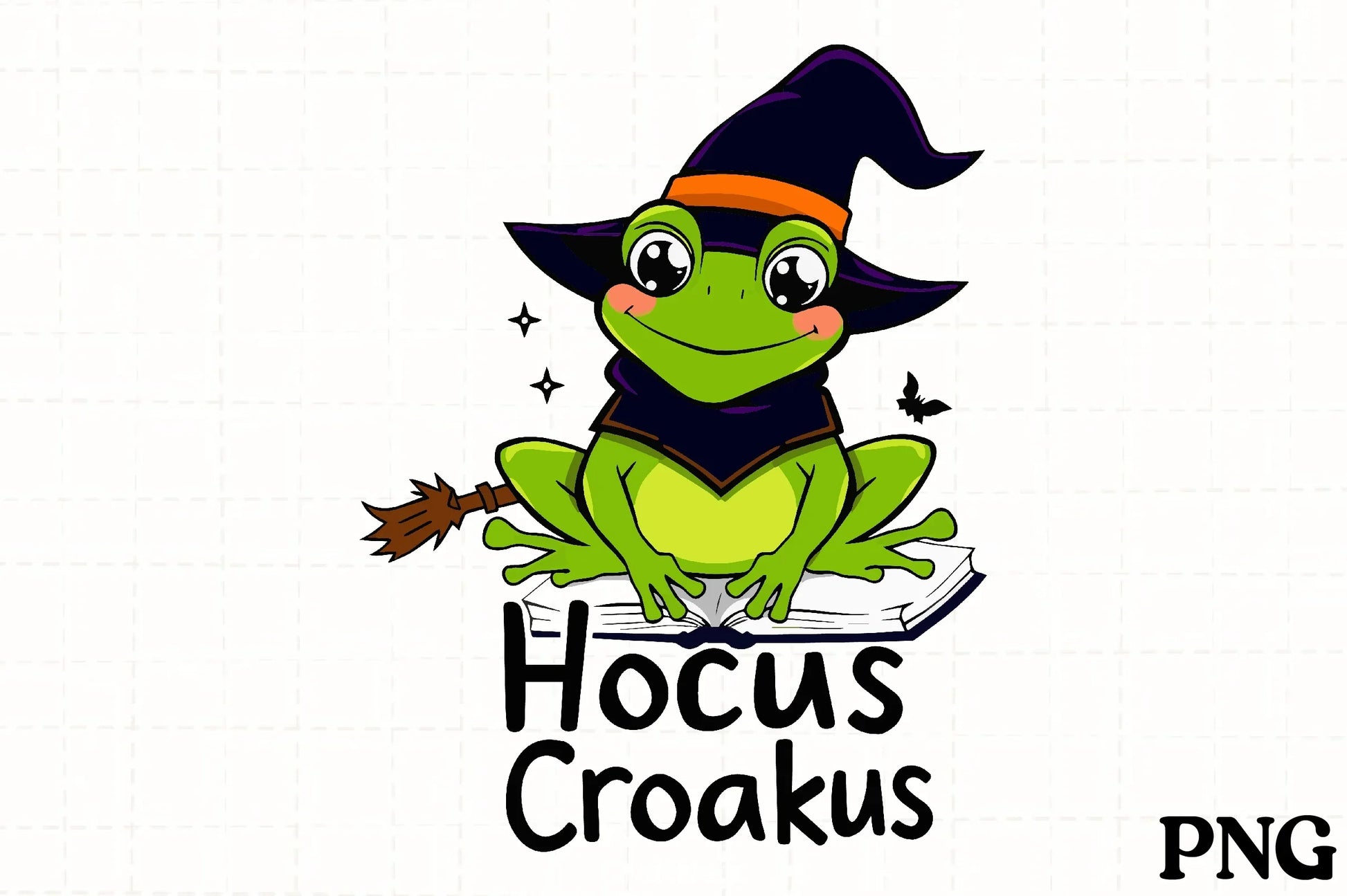 Cute Witch Frog Halloween Clipart Bundle - CraftNest - Digital Crafting and Art