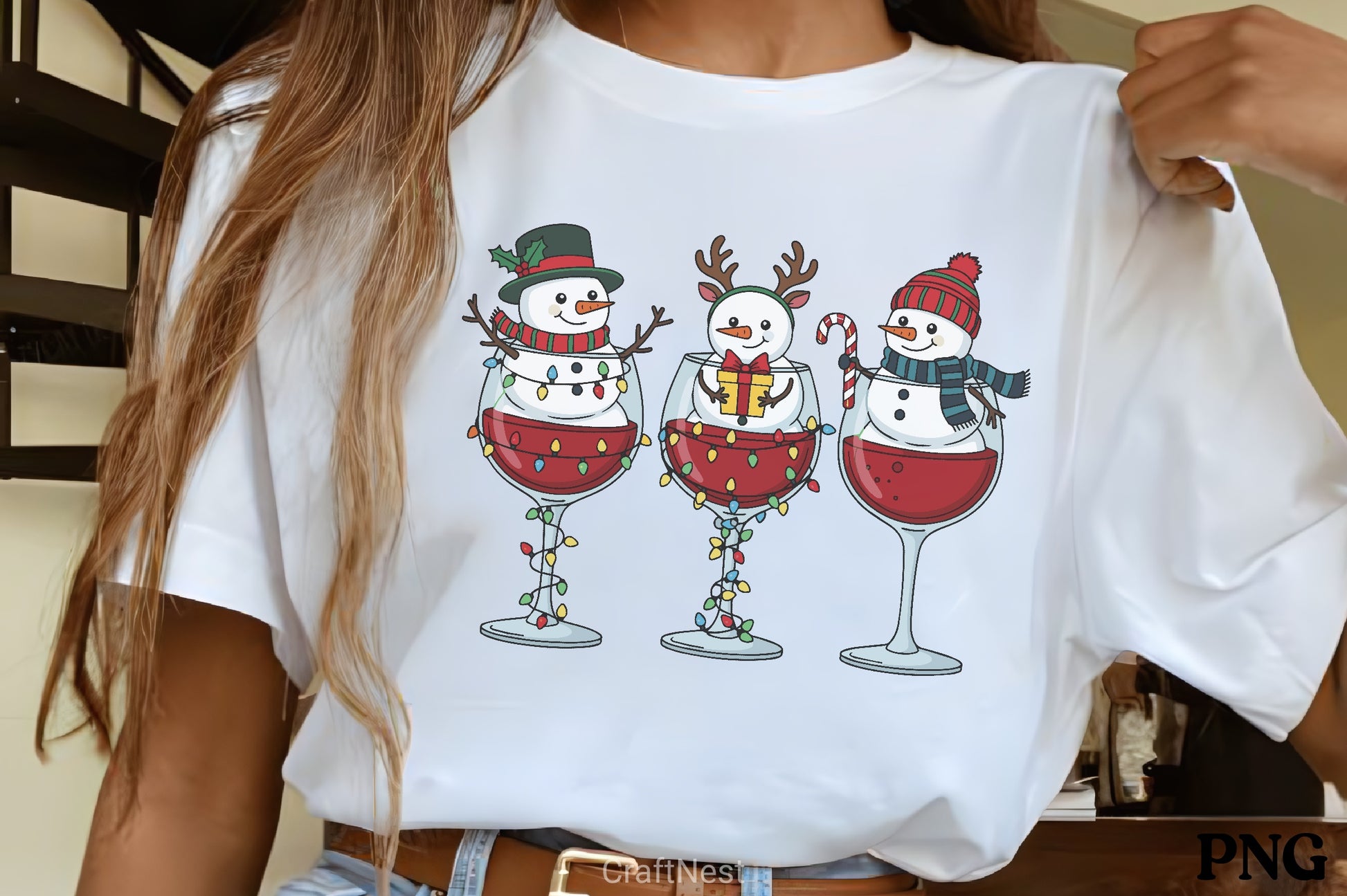 Snowmen Wine Glass Clipart Bundle - CraftNest - Digital Crafting and Art