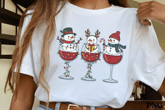 Snowmen Wine Glass Clipart Bundle - CraftNest - Digital Crafting and Art