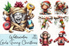 Cute Holiday Girls Christmas Clipart Bundle