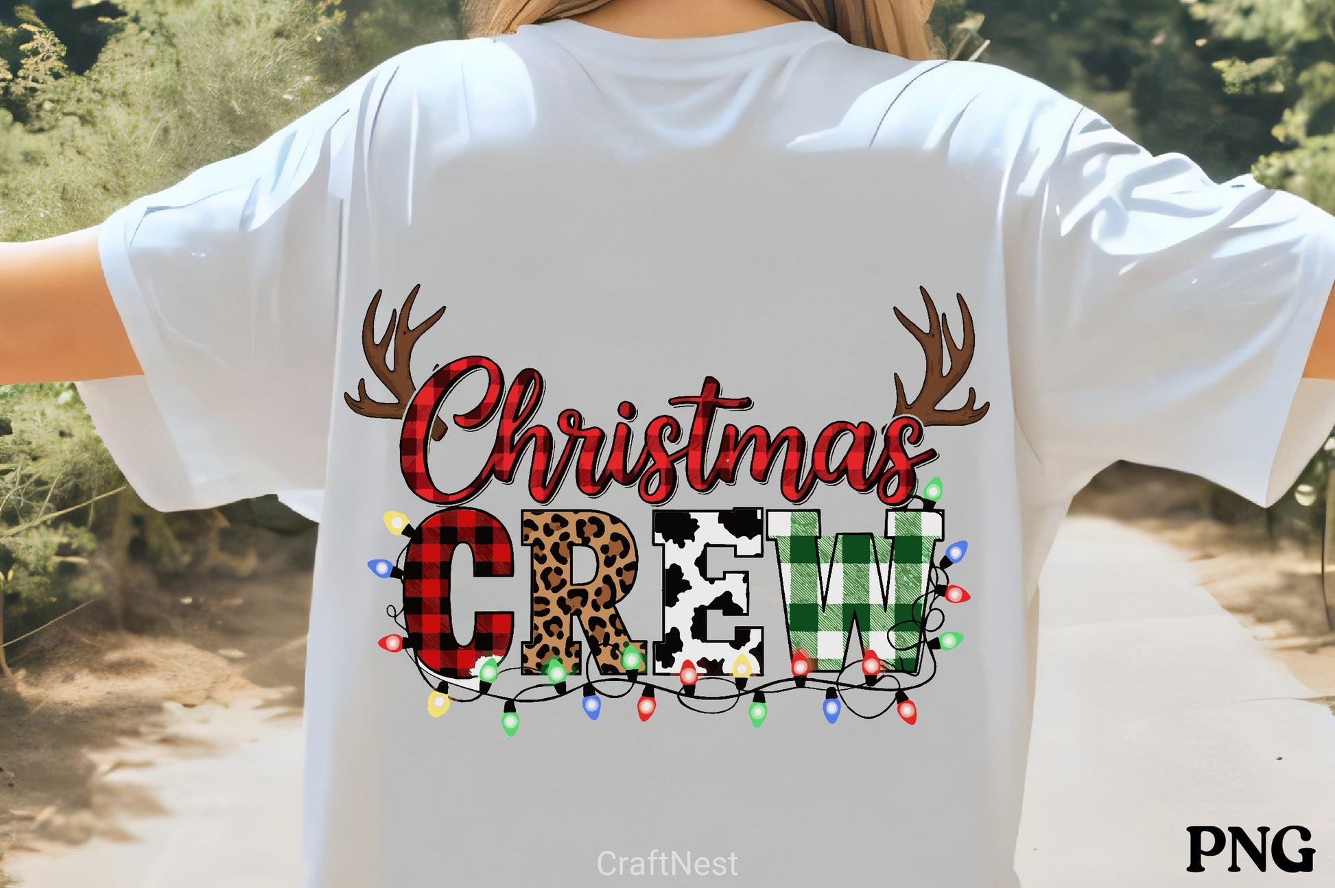 Christmas Crew Antlers Clipart Bundle - CraftNest - Digital Crafting and Art