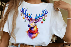 Colorful Christmas Reindeer Clipart Bundle - CraftNest - Digital Crafting and Art