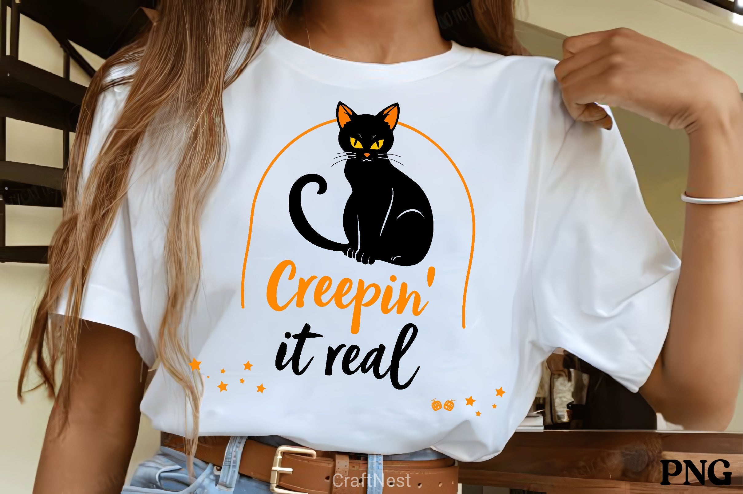 Creepy Black Cat Halloween Clipart Bundle - CraftNest - Digital Crafting and Art