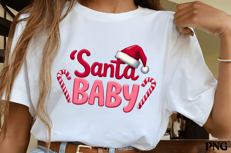 Santa Baby Candy Cane Clipart Bundle - CraftNest - Digital Crafting and Art